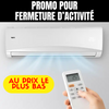 CLIMATISEUR MURAL BE | PROMO POUR FERMETURE D’ACTIVITÉ