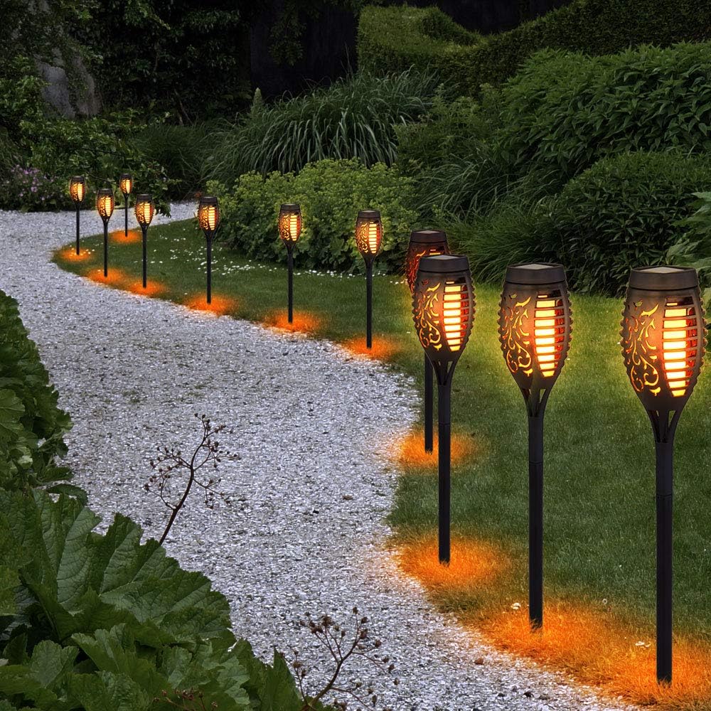 16 TORCHES SOLAIRES À EFFET DE FLAMME