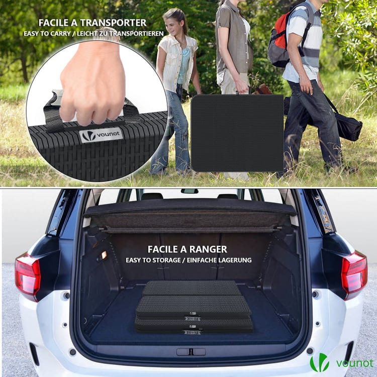 KIT TABLE + 2 BANCS PLIABLES DE 180CM