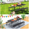 KIT TABLE + 2 BANCS PLIABLES DE 180CM