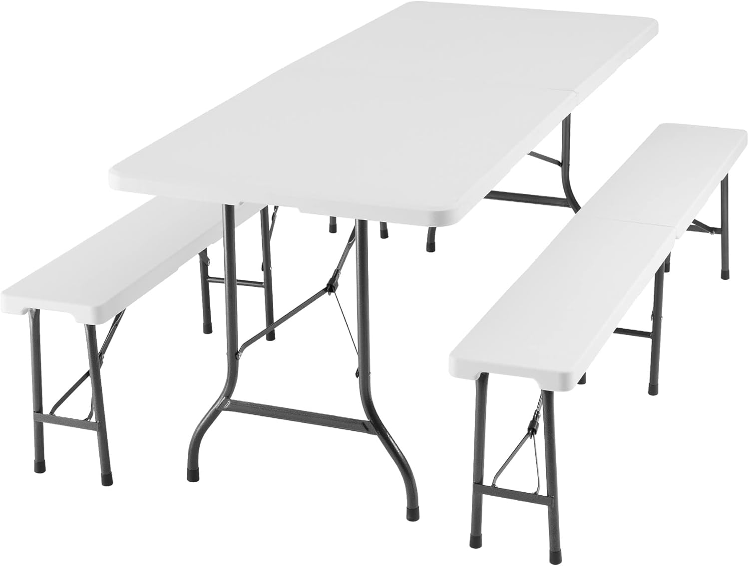KIT TABLE + 2 BANCS PLIABLES DE 180CM