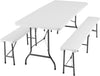 KIT TABLE + 2 BANCS PLIABLES DE 180CM